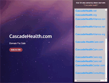 Tablet Screenshot of cascadehealth.com